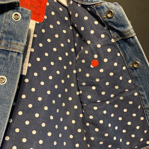 Levi's Denim Trucker Jacket Infant Size 18 M Levi’s Jean Jacket Baby Jacket Blue - Picture 8 of 14